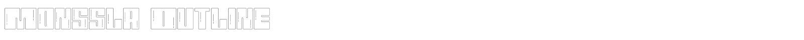 Monssla font preview